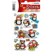 Herma Magic Sticker Prizmatık Kış Penguenler 15235