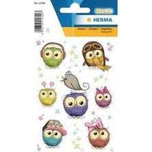 Herma Magic Etiket Transpuffy Sevimli Baykuşlar 15399