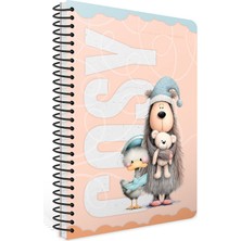 Gıpta Cosy Spiralli Lx Karton Kapak A4 80 Yaprak Kareli Defter 8489