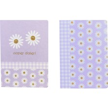 Ancor B'log Flowers A5 Zımbalı Çizgili Defter 111811