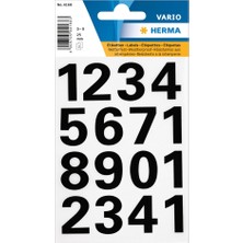 Herma Vario Rakam Etiket 0-9 15MM Siyah 4168