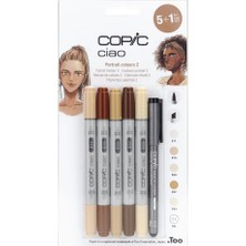 Copic Ciao Grafik Çizim Markör Seti 5+1 Portrait Colors 2 22075553