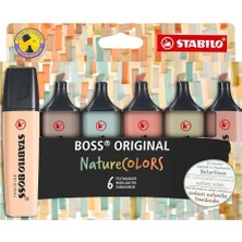 Stabilo Boss Original Nature Colors Fosforlu Kalem 6 Renk 70 6-2-2