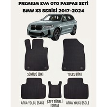 Feyza Oto Bmw X3 Serisi 2017 - 2024 Arası Araca Özel Premium Eva Paspas Takımı 2 Yıl Garantili Araca Birebir Uyumlu Kalıplar