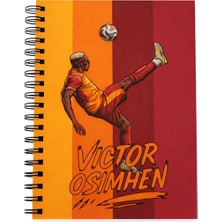 Galatasaray Osimhen A6 10*15 Karton Kapak Defter 50311