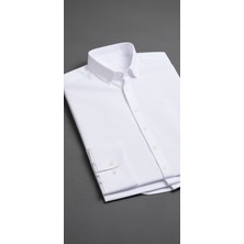 Pierre Cardin Erkek Beyaz Oxford Slim Fit Kolay Ütülenebilir Gömlek 50325365-VR013