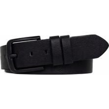 Derikem %100 Hakiki Manda Derisi Siyah Tokalı Erkek Kot Kemeri 4,5 cm