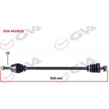 GVA Dpmix-Hb Komple Aks Sağ Doblo 1.9d 01 934MM