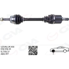 GVA Dpmix-Hb Komple Aks Sol Getz 1.5 Crdi 03-09 Abs Li 48DİŞ 633MM