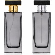 Ferden Ferda 20 Adet Boş Cam Parfüm Şişe, 50 Ml, Tower Dikdörtgen Model, Siyah