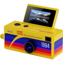 Everest ADK1984 Sarı 1.6mp Çevrilebilir Ekran Konteyner Tipi Retro Anahtarlık Mini Dijital Kamera