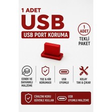 Emre Bilişim USB Toz Koruma Tıpası – USB Port Koruyucu Toz Kapağı / USB Giriş Tıkacı – 1 Adet
