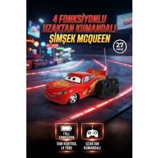 Farbu Oyuncak 4 Fonksiyonlu Uzaktan Kumandalı Şimşek Mcqueen - Hızlı ve Dayanıklı 4 Fonksiyonlu Yarış Arabası