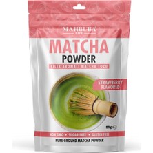 Mahbuba Çilek Aromalı Matcha Çayı Tozu 50gr