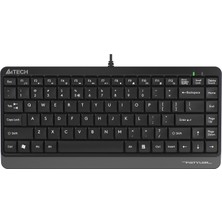 A4Tech A4 Tech FK11 Q Usb Kablolu Mm Mini Gri Siyah Klavye