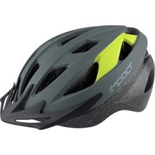 Impact Kask - Impact Vernıon Işıklı, Füme-Lime, M Kask