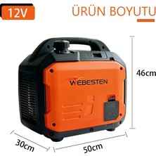 Webesten 24V Dc Portatif Jeneratör 1800W (24V Akü Doldurur)