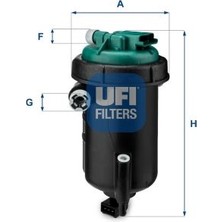 Ufi Dpmix-Hb Yakit Filtresi Ducato-Boxer-Jumper 3.0 Hdi 160 Oe
