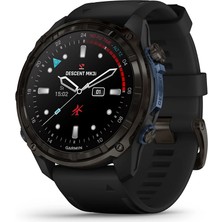 Garmin Descent MK3I – 51 mm - Karbon Gri Dlc Titanyum, Siyah Silikon Kayışlı