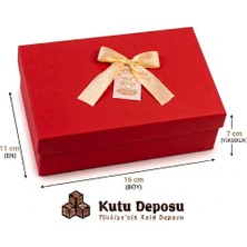 Kutu Deposu 11X16X7 cm Hediye Kutusu-Kırmızı
