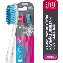 SPLAT Whitening Orta Sertlikte Diş Fırçası 2 Adet Doğal Beyazlık İçin Güvenli Temizlik