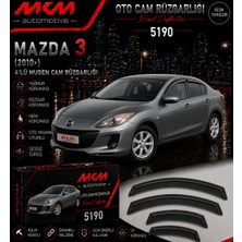 Mkm Mazda 3 4'lü Mugen Cam Rüzgarlık Seti