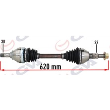 GVA Dpmix-Hb Komple Aks Sol Opel Vectra C 1.6-1.8 02-08 620MM