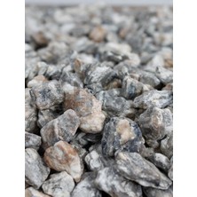 Natural Dekoratif Çakıl Taşı, Gnays Dolomit, Gri Sarı Damarlı, 1-2 Cm, 3 kg