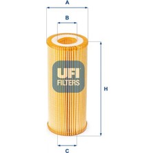 Ufi Dpmix-Hb Yağ Filtresi Touareg 3.0 V6 10 A4 3.0-3.2 Fsi 08 A5 3.0-3.2 10 A6 2.8-3.0-3.2 Fsi 04-11