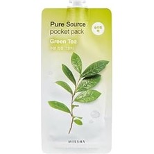 TeknoKapsül Yatıştırıcı ve Nemlendirici Yeşil Çay Uyku Maskesi 10ML Pure Source Pack Green Tea