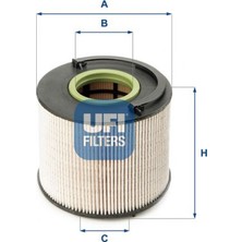 Ufi Dpmix-Hb Yakit Filtresi Vw Touareg 3.0 Tdi-3.0 V6 Tdi- Audi Q7 3.0-4.2 Tdi 06-10 -Porsche Cayenne 3.0tdi