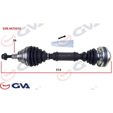 GVA Dpmix-Hb Komple Aks Sol Caddy Iii 1.9 Tdi 04-10 Bjb 513MM