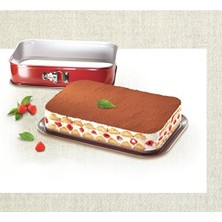 Delibake Dikdörtgen Kelepçeli 36 x 24 cm Kek Kalıbı - 2100104743
