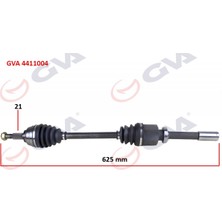 GVA Dpmix-Hb Komple Aks Sağ Megane Ii 1.6 16V 03-08 804MM Auto.