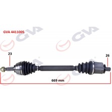 GVA Dpmix-Hb Komple Aks Sol Megane Ii 1.6 16V 03-08 669MM Auto.