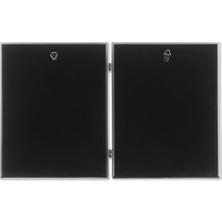 Frames Antik Pewter 8 x 10 Hinged Double Picture Frame – Boncuk Border Tasarım
