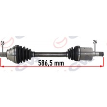 GVA Dpmix-Hb Komple Aks Sol Golf Vi 1.6i Auto. 08-13 587MM