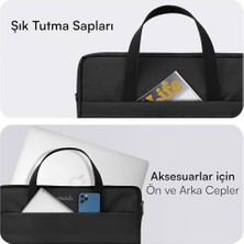 TeknoKapsül MCE-1511 Eco Çevre Dostu Laptop Çantası, 15.6 Inç Bilgisayar Çantası, Kadın ve Erkek Notebook Çantası, Ykk Fermuarlı Çantası, Iş ve Evrak Çantası, Siyah