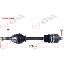 GVA Dpmix-Hb Komple Aks Sağ Astra H 1.3 Cdti 04 573MM