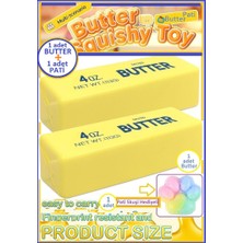 Oyuncak Sahili Butter Squishy Hediye Rainbow Slow Rising Tereyağı ve Pati 2li Set Sukuşi Yavaş Yükselir Viral Tereyağ Pati Skuşi