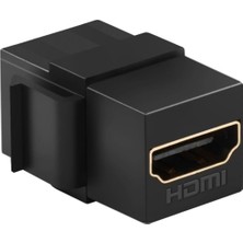 Alfais 6089 HDMI 2.0 Dişi To Dişi Keystone Jack Adaptör Çevirici Uzatma Dönüştürücü Ara Bağlantı