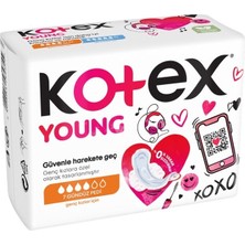 Kotex Young Genç Kızlar Için Gündüz Pedi 7'li Tekli Paket