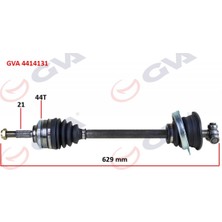 GVA Dpmix-Hb Komple Aks Sol Clio Ii 1.5dci 98-05 Abs Li 44DİŞ 629MM Yayli