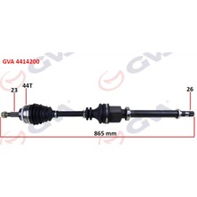 GVA Dpmix-Hb Komple Aks Sağ Clio Symbol Thalia 1.5 Dci 08- Abs Li 44DİŞ 865MM