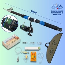 Albastar Tam Takım Hobi Master Kıyı Olta Seti 300 cm - TTS104 İp Misinalı TTS104 Kullanıma Hazır