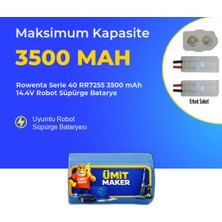 Ümit Maker Rowenta Serie 40 RR7255 3500 Mah 14.4V Robot Süpürge Batarya