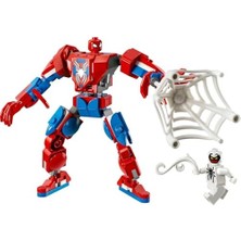 TeknoKapsül Örümcek Adam Robotu, Anti Venom’a Karşı 76308-6 Yaş ve Üzeri Çocuklar Için Inşa Edilebilen Figür Içeren Oyuncak Yapım Seti, Doğum Günü Hediyesi (107 Parça)