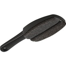TeknoKapsül Tiftik Tozu Evcil Hayvan Tüy Alma Için Giysi Fırçası (Koyu Gri) Çift Kadife Pedler, Ergonomik Sap, Kolay Temizleme, Sol Veya Sağ El Kullanımı