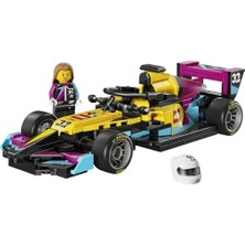 TeknoKapsül Speed Champions F1 Academy Yarış Arabası 77258-10 Yaş ve Üzeri Çocuklar Için Kasklı ve Peruklu Bir Kadın Sürücü Minifigürü Içeren Yaratıcı Oyuncak Yapım Seti, Hediye Fikri (201 Parça)