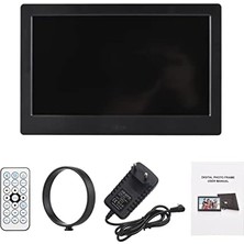 TeknoKapsül 10.1 Inç Dijital Fotoğraf Çerçevesi Masaüstü Elektronik Albüm IPS Ekran Fotoğraf/video/müzik/saat/takvim Fonksiyonları Arka Standlı Uzaktan Kumandalı